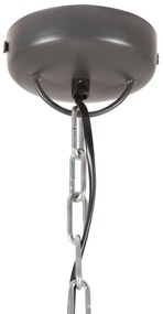 Lampa suspendata industriala, gri, 32 cm, mango, E27, rotund 1, Gri, 32 cm, 1