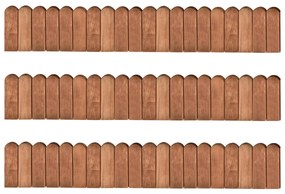 vidaXL Role de bordură, 3 buc., 120 cm, lemn de pin tratat