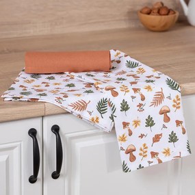 Prosoape de bucătărie din bumbac CIUPERCI 50 x 70 cm set 3 buc