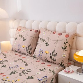 Lenjerie de pat din bumbac HERBAR BLEND bej Dimensiune lenjerie de pat: 70 x 90 cm | 140 x 200 cm
