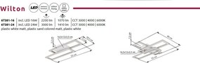 Plafoniera LED design modern WILTON