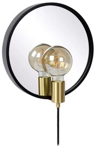 Aplică cu oglindă Lucide 36213/31/30 REFLEX 1xE27/25W/230V negru