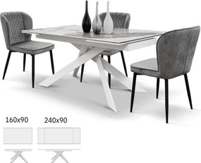 MASA PANDORA LUX- STICLA CERAMICA CU  PICIOR METALIC