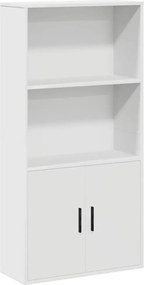 vidaXL Bibliotecă, alb, 60x24x120 cm, lemn prelucrat