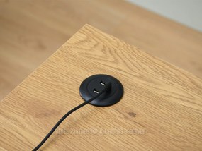 Masă PC Osto 100 (stejar negru + negru). 1109819
