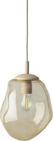 Brilagi - Lustră suspendată cu cablu VULCANO 1xE27/15W/230V bej/bej fumuriu