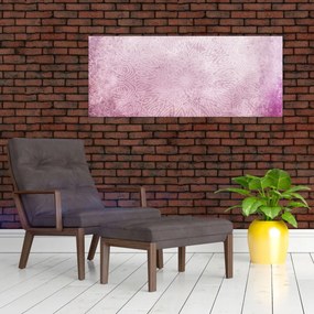 Tablou - Mandala pe zid roz (120x50 cm)
