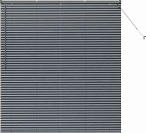 vidaXL Jaluzele venetiene Manual Gri închis 175 x 155 cm Aluminiu