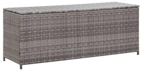 46462 vidaXL Ladă de depozitare de grădină, gri, 150x50x60 cm, poliratan