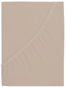 Cearsaf jersey din bumbac mako LUXORA 90x200 cm bej