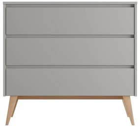 Comodă pentru copii gri joasă 100x52,5 cm Swing – Pinio