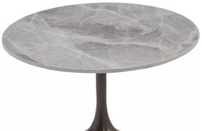 Masuta de cafea Mutti gri/maro antic ø50/h60 cm