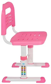 Birou multifunctional copii, inaltime reglabila, roz