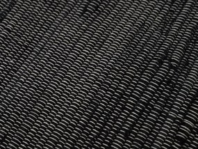 Covor RENSKE 60x90 cm, negru/dungi