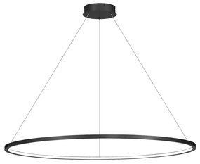 Lustra LED suspendata design modern circular IP44 Saturno Black