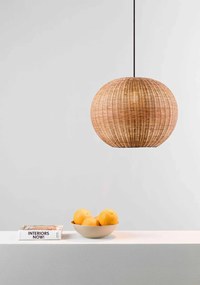 Lustra / Pendul suspendat design natural din ratan HAKA 30cm