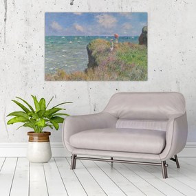 Tablou - Claude Monet, Cliff Walk at Pourville, reproducere (90x60 cm)