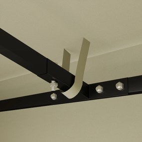 Outsunny Acoperiș pentru Foișor 3x3 m cu 8 Orificii din Țesătură Oxford 600D Cremă | Aosom Romania