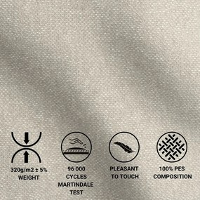 Pat boxspring gri deschis cu spațiu de depozitare 180x200 cm Monpelli – Maison de Rêve