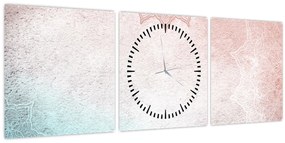 Tablou - Mandala pe zid 2 (cu ceas) (90x30 cm)