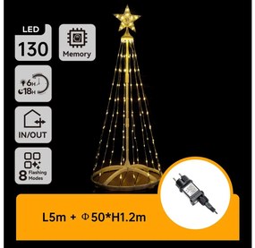 Aigostar-LED Decorațiune de Crăciun pentru exterior LED/3,6W/31/230V 2700K 120cm IP44