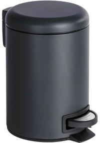 Wenko Coș de gunoi cu pedală Leman 3 l, negru, 3 l