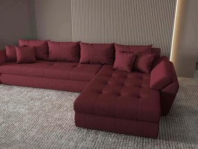 Colțar extensibil dumonde cu ladă de depozitare si sezut confortabil din spuma high-density, Loana XL Enjoy Winery II 335x185 cm