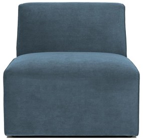Modul pentru canapea albastru cu tapițerie din catifea reiată (de mijloc) Sting – Scandic
