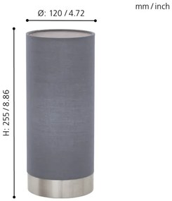 Lampă dimabilă de masă Eglo 95119 PASTERI 1xE27/60W/230V