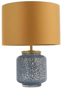 Endon 93067 - Lampă de masă ZINNIA, 1xE27/10W/230V, albastră/aurie