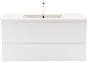 Dulap inferior Vario Forte 100 cu lavoar alb-alb