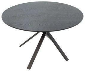 Masa rotunda Cerco MDF negru D120x75cm