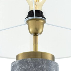 Veioza, Lampa de masa design LUX Lxry, marmura gri