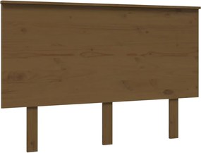 vidaXL Tăblie de pat, maro miere, 124x6x82,5 cm, lemn masiv de pin