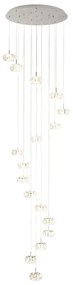 Lustră LED de cristal dimabilă pe cablu CORLIANO 17xLED/4,5W/230V Eglo 39546