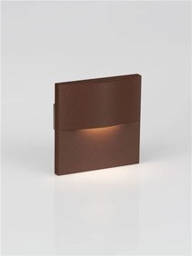 Spot aplicat perete exterior LED 2700K IP65 FLAC corten