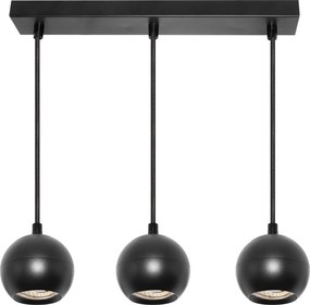 Osram - Lampă suspendată pe cablu SPOT SPHERAL 3xGU10/6W/230V neagră