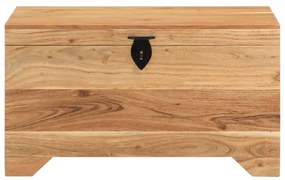 Cufar de depozitare, lemn masiv de acacia 1, Maro inchis
