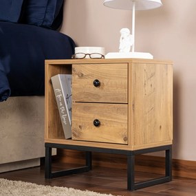 Măsuță de noptieră Glimmer Atlantic Pine