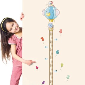 PIPPER | Autocolant de perete "Metru pentru copii - Baloane" 165x45 cm