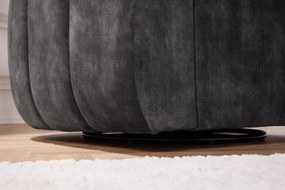 Fotoliu pivotant design elegant Babylon, gri inchis