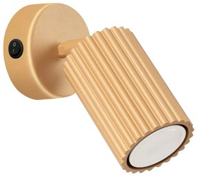 Spot auriu 8x16 cm Gleam – Sollux