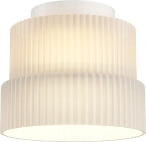 Mini Plafoniera LED cu sticla canelata Scala alb