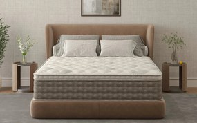 Saltea Model S11, cu Memorie DuoFlex, Inaltime 27 cm, Topper integrat - 200x200cm