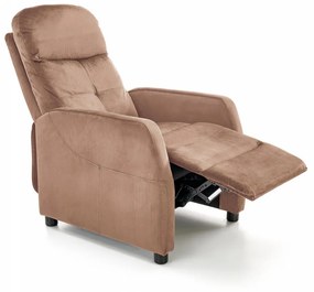Fotoliu recliner Felipe 2 velvet bej H103 cm