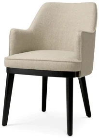 Scaun design elegant LUX Lavinia, Renato ecru/ negru