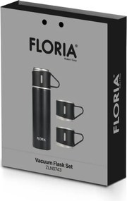 Termos Zilan ZLN0743 din inox, capacitate 500ml, 3 capace care pot fi folosite pe post de cana