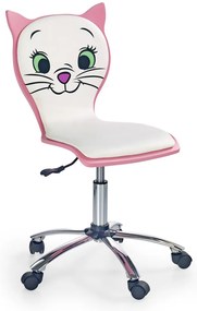 Scaun pentru copii Kitty II, alb/roz