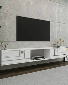 Masă TV Arenden (alb + Argintiu). 1127736