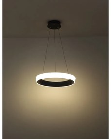 Lustra suspendata LED dimabila cu telecomanda design modern TABANO antracit 48272H-36 GL